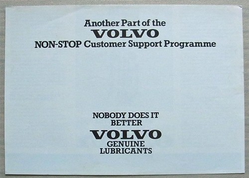 Volvo genuine lubricants - genuine,