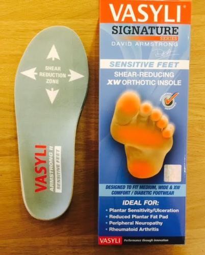 Vasyli sensitive feet orthotic - sensitive,