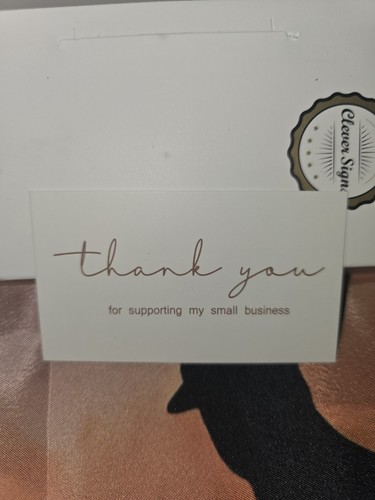 Thank you for supporting small - thank,