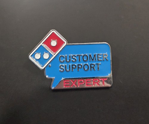 Domino pizza enamel hat pin - domino's,